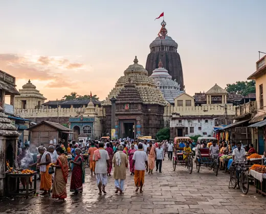 Shree Jagannath Temple on the Grand Road in Puri, Odisha